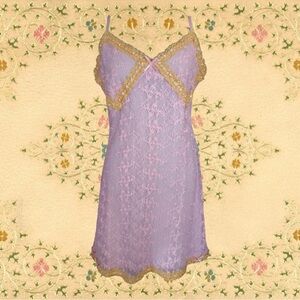 NWT Betsey Johnson Olivia Pink Lace Mini Slip Dress